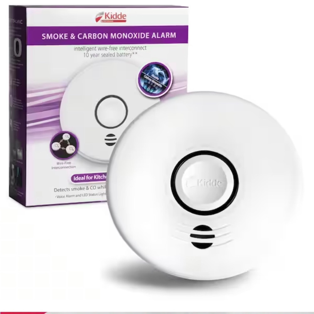 10 Year Worry-Free Sealed Battery Combination Smoke and Carbon Monoxide
